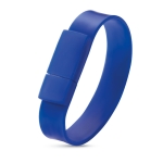 Pulseiras USB personalizadas para publicidade de silicone USB Clássica cor azul