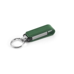 Porta-chaves USB personalizados de metal com protetor de couro Magring cor verde