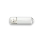 Pen USB personalizada barata com tampa transparente USB Metalcolor cor branco