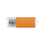 Pen USB personalizada barata com tampa transparente USB Metalcolor cor cor-de-laranja