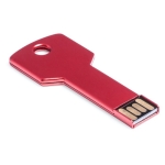 Pen USB metálica em forma de chave com ligação 3.0 Chave USB 3.0 cor vermelho