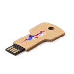 Chave USB ecológica de cartão reciclado para personalizar USB Eco cor natural