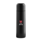 Termo personalizado económico de aço em cores vivas 500ml Colors cor preto terceira vista principal