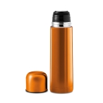 Termo personalizado económico de aço em cores vivas 500ml Colors cor cor-de-laranja segunda vista