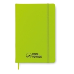 Cadernos personalizados baratos cor verde-lima vista principal