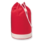 Mochila personalizada de algodão 200 g/m² bicolor Marine cor vermelho