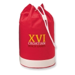 Mochila personalizada de algodão 200 g/m² bicolor Marine cor vermelho vista principal