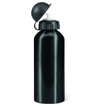 Garrafa de alumínio personalizada desportiva, bocal 600ml Basic Style cor preto