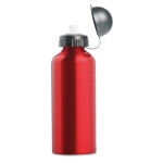 Garrafa de alumínio personalizada desportiva, bocal 600ml Basic Style cor vermelho terceira vista