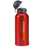 Garrafa de alumínio personalizada desportiva, bocal 600ml Basic Style cor vermelho vista principal