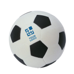 Bola de futebol anti-stress para publicidade ZenBall cor branco/preto vista principal