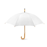 Guarda-chuva automático em poliester 190T com logo ø104 Basic cor branco