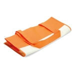 Saco non-woven branco com asas e detalhes coloridos 80 g/m2 Vibe cor cor-de-laranja segunda vista