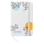 Caderno de bolso de páginas com riscas folhas A6 pautadas cor branco vista principal