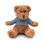 Ursinho de peluche promocional com camisola colorida Teddy cor cinzento