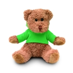 Ursinho de peluche promocional com camisola colorida Teddy cor verde