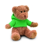 Ursinho de peluche promocional com camisola colorida Teddy cor verde segunda vista