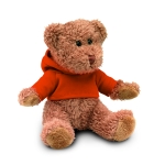 Ursinho de peluche promocional com camisola colorida Teddy cor cor-de-laranja segunda vista