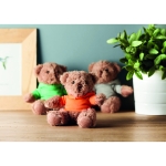 Ursinho de peluche promocional com camisola colorida Teddy cor cor-de-laranja vista conjunto