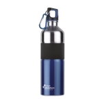 Garrafas grandes de aço personalizadas com borracha 750ml Explorer cor azul vista principal