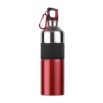 Garrafas grandes de aço personalizadas com borracha 750ml Explorer cor vermelho