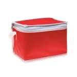 Refrigerador promocional de non-woven para 6 latas 80 g/m2 Basic Style cor vermelho