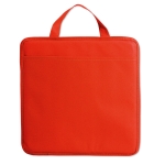 Almofada publicitária dobrável non-woven com bolso Vipbox cor vermelho