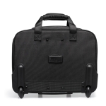 Trolley de poliéster com bolso para laptop Executive 17 cor preto sétima vista