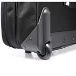 Trolley de poliéster com bolso para laptop Executive 17 cor preto nona vista