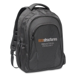 Mochilas corporativas para portátil em poliéster 1680D 15'' Frankfurt cor preto segunda vista principal