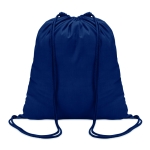 Mochila personalizada de algodão de 100 g/m² Eco Trend cor azul