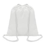 Mochila personalizada de algodão de 100 g/m² Eco Trend cor branco