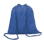 Mochila personalizada de algodão de 100 g/m² Eco Trend cor azul real