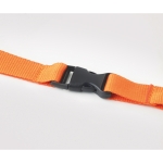 Lanyard personalizado de 2 cm com fivela e fecho BasicStyle Extra cor cor-de-laranja segunda vista fotografia