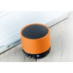 Coluna de som bluetooth circular colorido personalizado Soul cor cor-de-laranja segunda vista conjunto