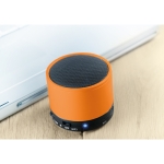 Coluna de som bluetooth circular colorido personalizado Soul cor cor-de-laranja quinta vista conjunto