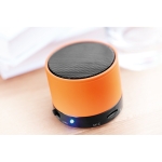 Coluna de som bluetooth circular colorido personalizado Soul cor cor-de-laranja sexta vista conjunto