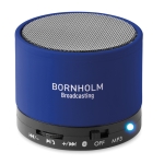 Coluna de som bluetooth circular colorido personalizado Soul cor azul real vista principal