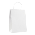 Saco de papel personalizado médio para oferta Paper Orginal cor branco