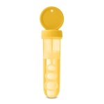 Tubo de bolas de sabão para personalizar com logo Bubbles cor amarelo terceira vista