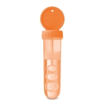 Tubo de bolas de sabão para personalizar com logo Bubbles cor cor-de-laranja terceira vista