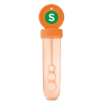 Tubo de bolas de sabão para personalizar com logo Bubbles cor cor-de-laranja vista principal