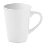 Caneca personalizada de café de cerâmica de 180ml Compact cor branco