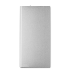 Bateria externa personalizada em alumínio 8.000 mAh Powercard Extra cor prateado mate terceira vista