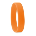 Pulseiras de silicone personalizadas entrega 68 dias Regular Express cor cor-de-laranja