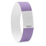 Pulseiras Tyvek personalizadas de 19 mm cor violeta terceira vista