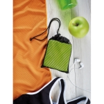 Toalhas de microfibra personalizadas pequenas Microfibra Workout cor cor-de-laranja segunda vista conjunto