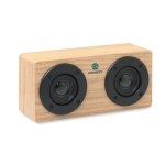 Coluna Bluetooth Eco cor madeira vista principal terceira vista