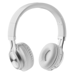 Auriculares over-ear bluetooth 4.2 modernos com logotipo impresso Jazz cor branco