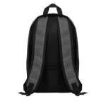 Mochila promocional antirroubo de poliéster 600D SaveTrip cor preto terceira vista